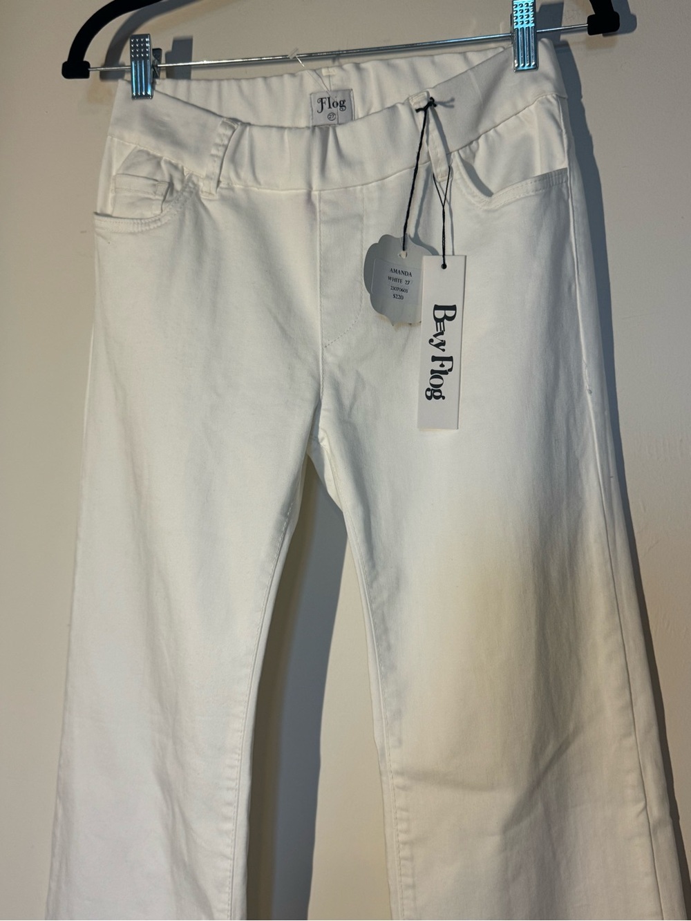 NEW BevvFlog “Amanda” White Wide Leg Jeans NWT Size 27 🤍 - Picture 6 of 10